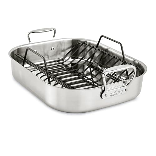 All-Clad Stainless Steel Roasting Pan + Reviews | Crate & Barrel ...