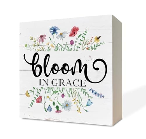Spring Quote Wood Sign, Farmhouse Spring Sign, Spring Home Decor ...