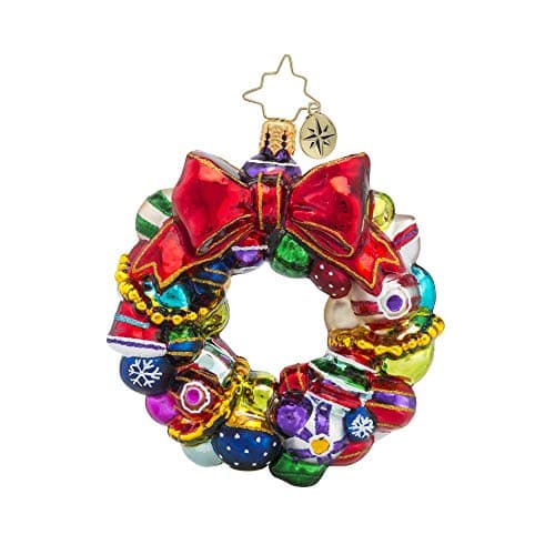 Radko Shiny Brite Vintage Celebration Glass Ornament