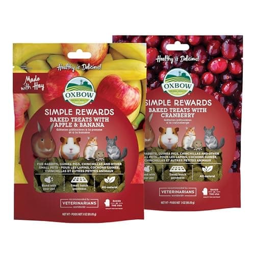 OXBOW Simple Rewards Baked Treats-Cranberry, 2-Ounce