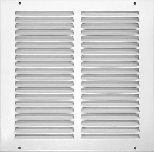 Accord Ventilation 30-in x 8-in Steel White Sidewall/Ceiling Grille in ...