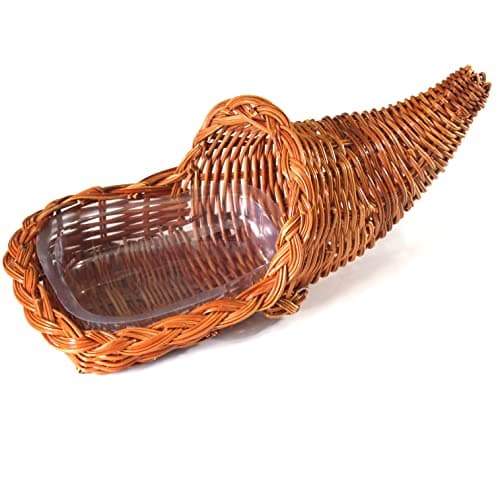 Cornucopia Wicker Basket with Handles (Natural Color),for Easter ...