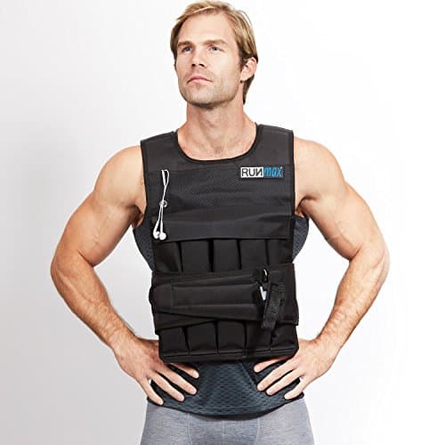 RUNFast RUNmax Pro Weighted Vest, 40 lb, Black, Weight Vests - Amazon ...
