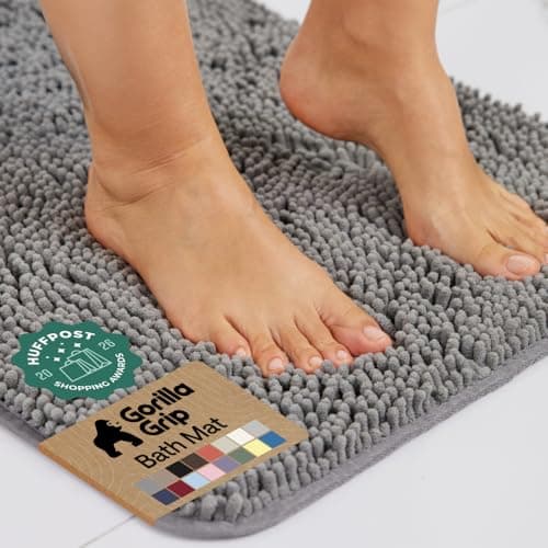 Gorilla Grip Original Luxury Chenille Bath Mat