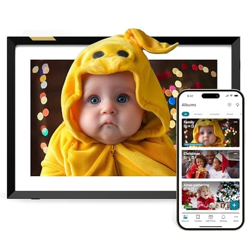 Nixplay 10.1 inch Smart Digital Photo Frame with WiFi (W10F) - Black - Share Photos and Videos Instantly via Email or App - Preload Content
