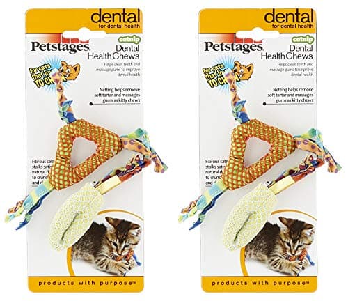 Petstages Catnip Dental Health Cat Chew Toy - 2 Pack