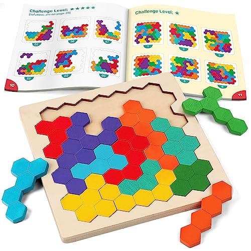Puzzle tangram en bois Coogam