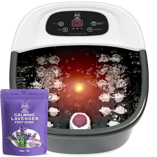 Foot Spa Bath Massager,RENPHO Motorized Foot Spa with Heat and Massage ...