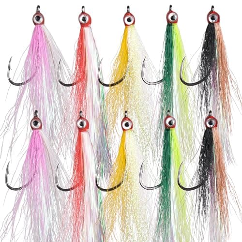 Clouser Deep Minnow, Pink-White - Bass Fly | RiverBum.com