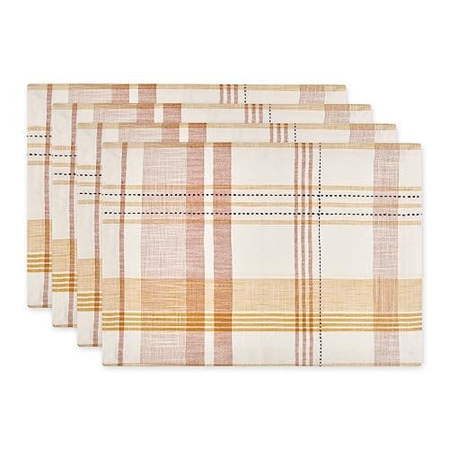DII Design Imports Gather Together Plaid Placemats
