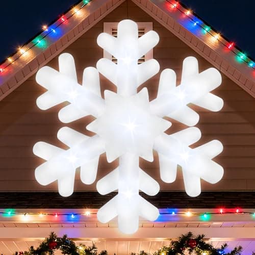 Flocon de neige suspendu gonflable Gemmy