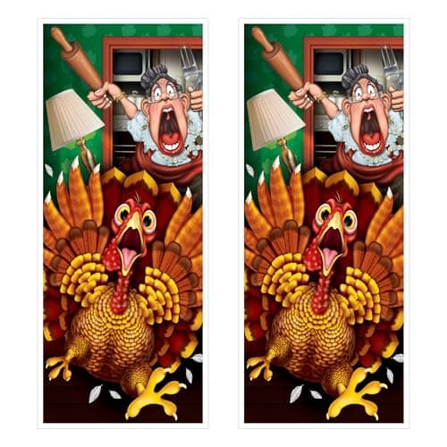 Amazon.com: Beistle Decorative Fall Door Covers, 5’ x 30”, 2 Pieces ...