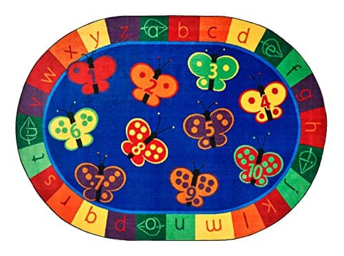 Tapis 123 ABC papillon amusant de Carpets for Kids
