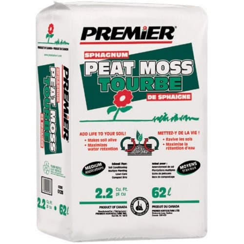 Amazon.com : Premier® Sphagnum Peat Moss Compressed Bale - 2.2cu ft ...