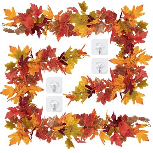 6ft. Green & Brown Maple Leaf Chain Garland by Ashland®-Fall Garland ...