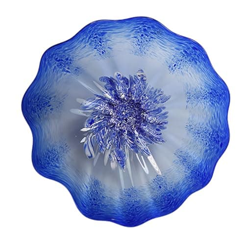 Murano Glass Accent Plates | Murano Glass Square Decorative Plate - Blue
