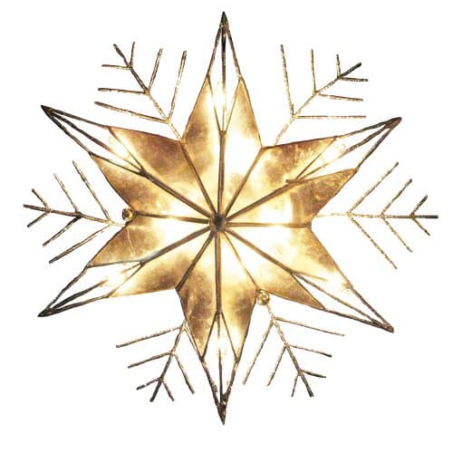 Kurt Adler LED Glitter Snowflake Tree Topper & Reviews | Wayfair