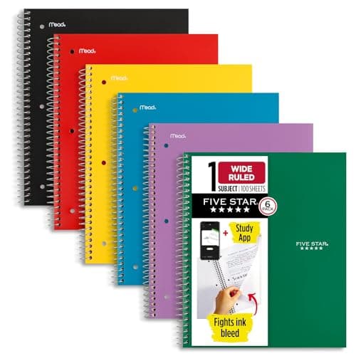 Mead Five Star Quad-Ruled Large Square Notebook