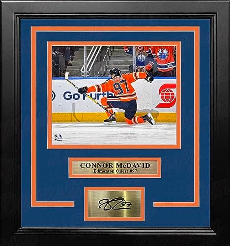 NHL Edmonton Oilers Connor McDavid Framed Print, 10-in x 12-in ...