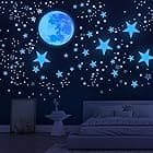 RoomMates RMK1141SCS Celestial Glow In the Dark Stars Peel and Stick ...