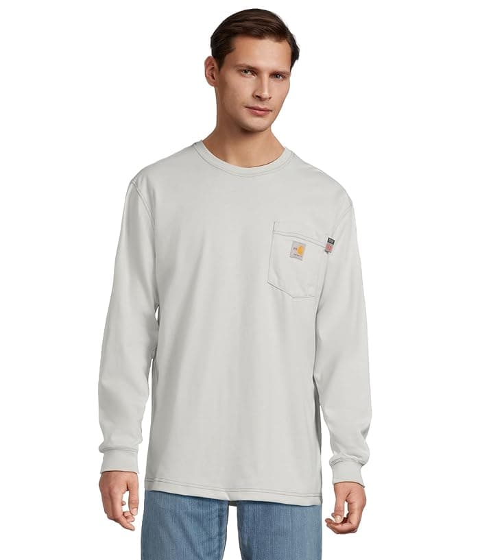Men's Carhartt Flame-Resistant Force® Cotton Long Sleeve T-Shirt ...