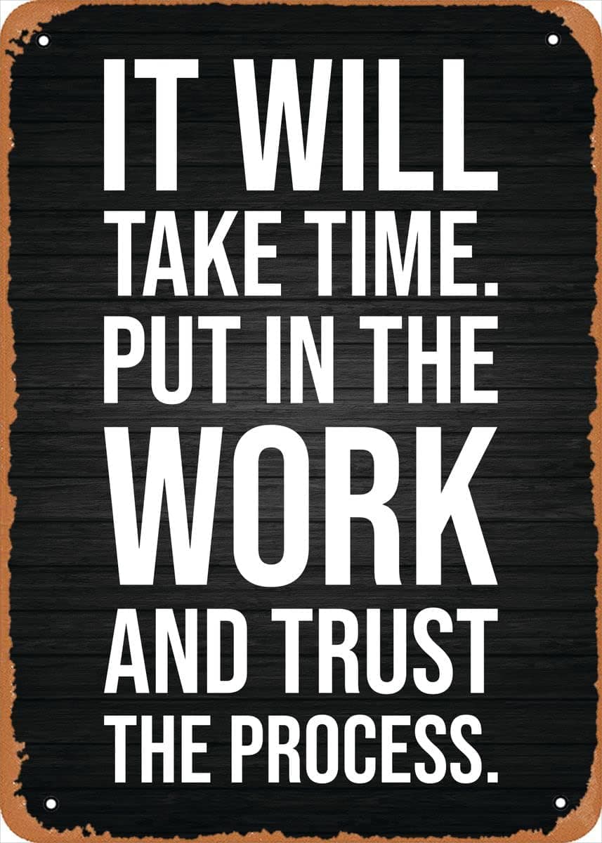Amazon.com: Motivational Tin Sign Decor,Metal Tin Signs Quotes Plaque ...