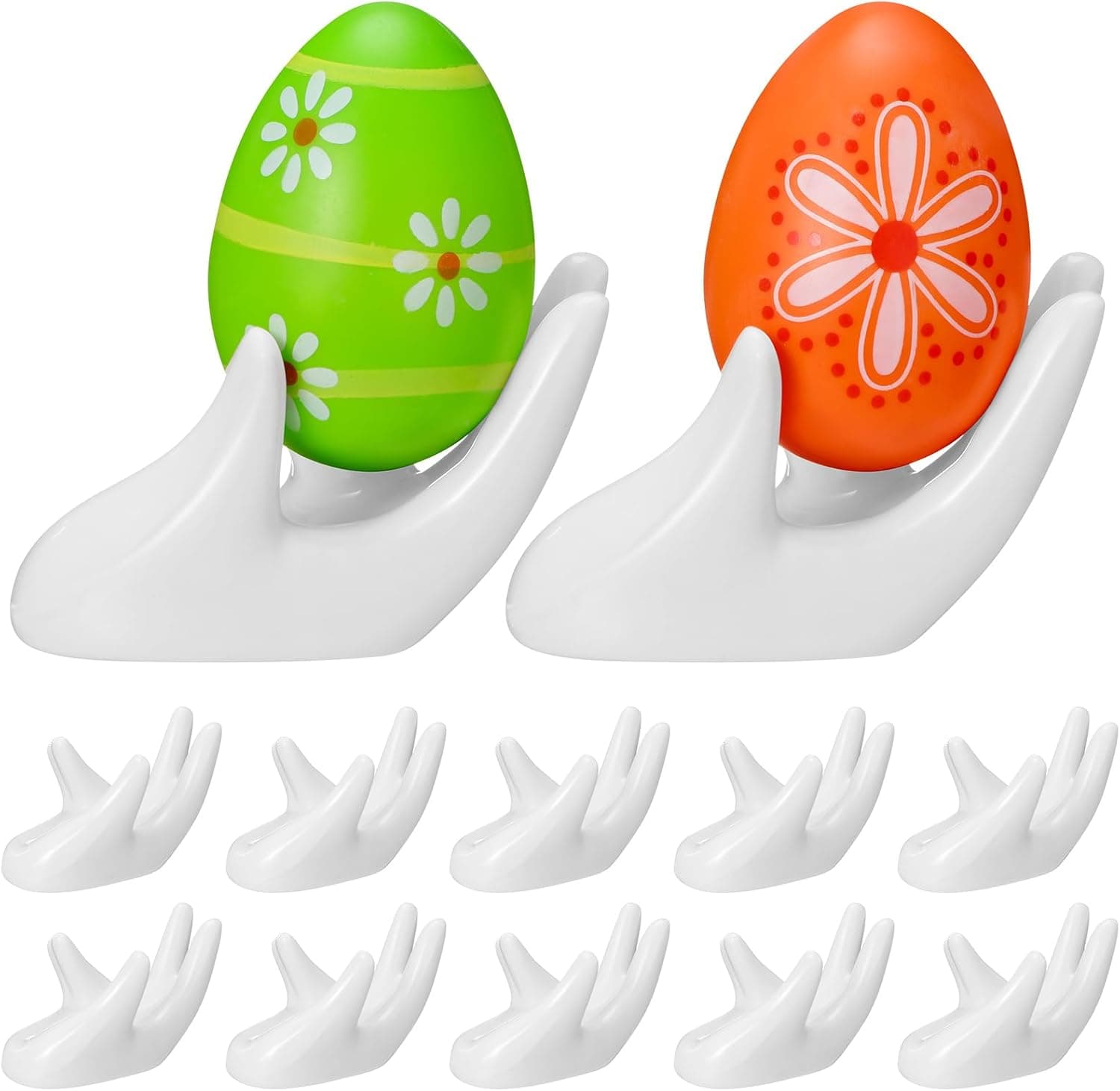 Amazon.com: SiliFine 12 Pcs Decorative Easter Ceramic Egg Holder ...