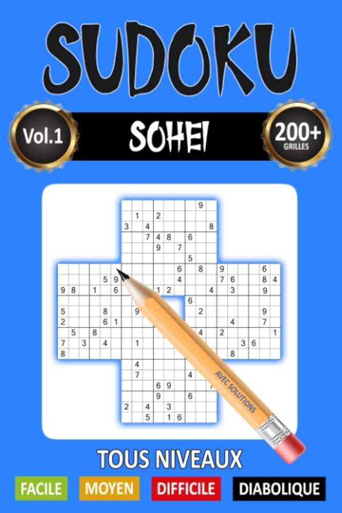 Amazon.com: SUDOKU SOHEI: 200 multi-grilles de niveau progressif à ...