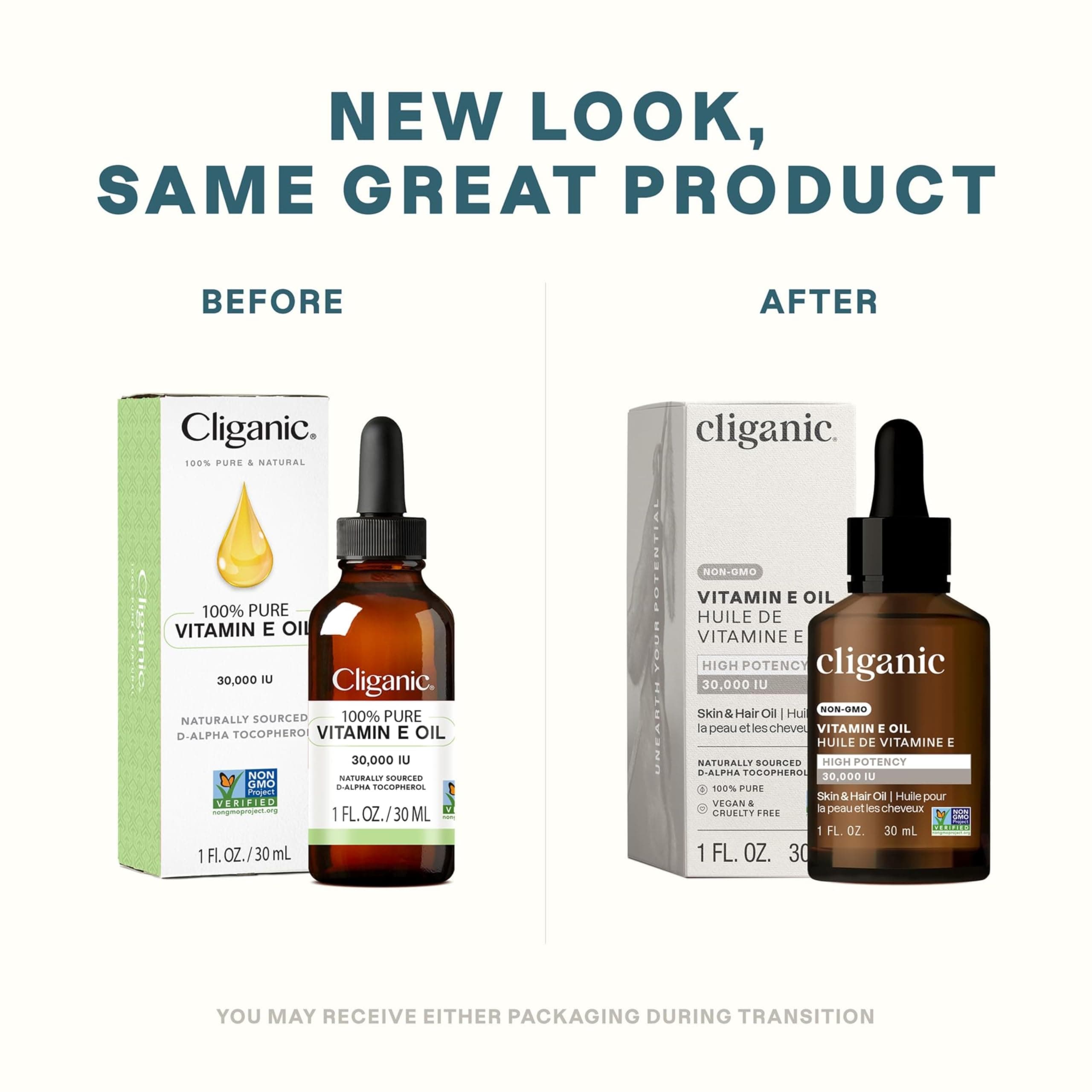 Amazon.com : Cliganic 100% Pure Vitamin E Oil for Skin, Hair ...