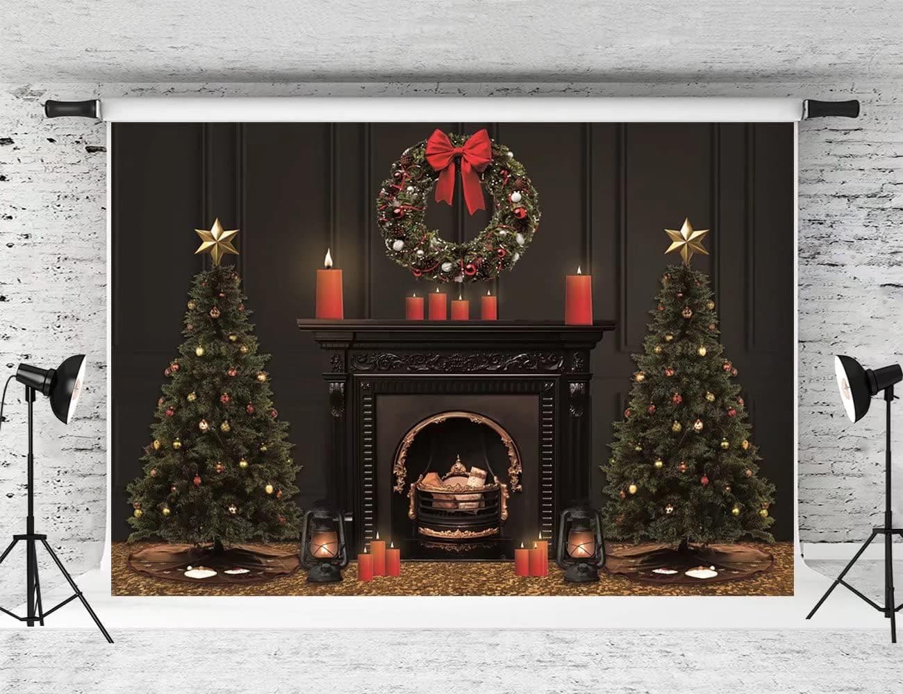 Amazon.com : Kate 7x5ft Christmas Backdrop for Photography Xmas Trees ...