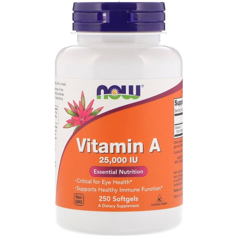 Amazon.com: Now Foods Vitamin A, 25000 IU from Fish liver oil, 250 ...