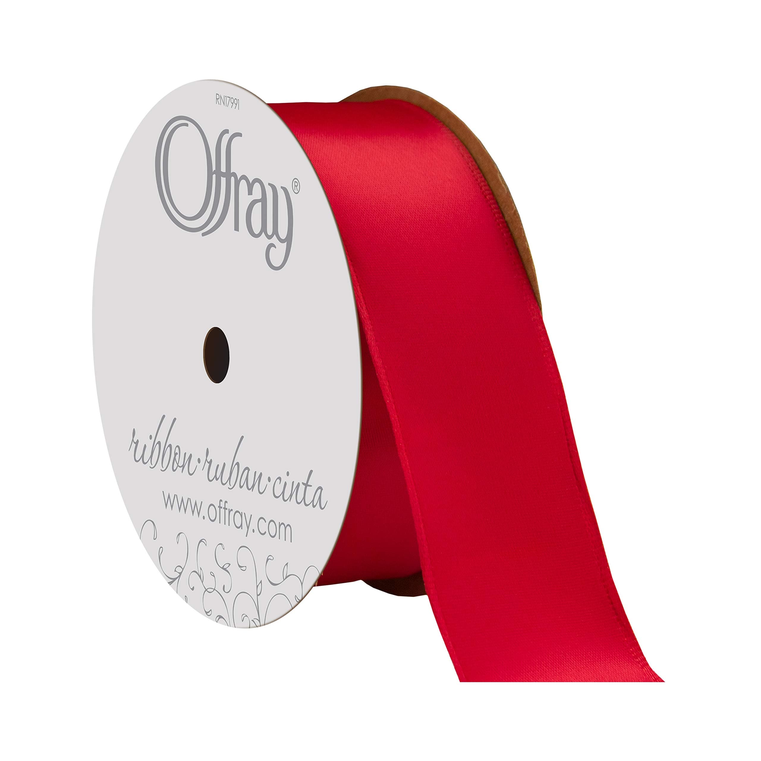 Amazon.com: Berwick Offray 140992 Contessa Single Face Satin Wired Edge ...
