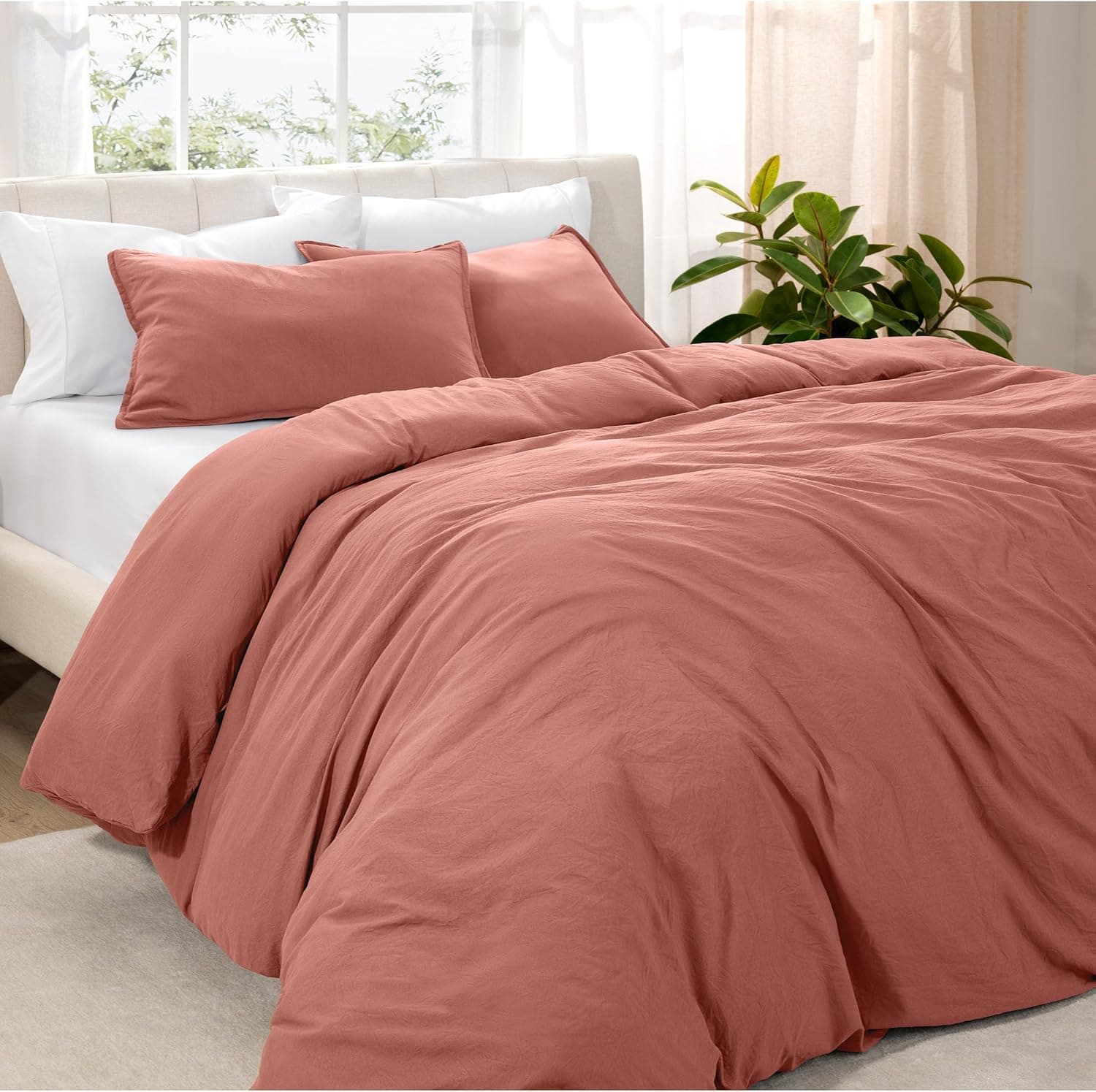 Amazon.com: Bare Home Microfiber Duvet Cover Set - Ultra Soft Washed ...