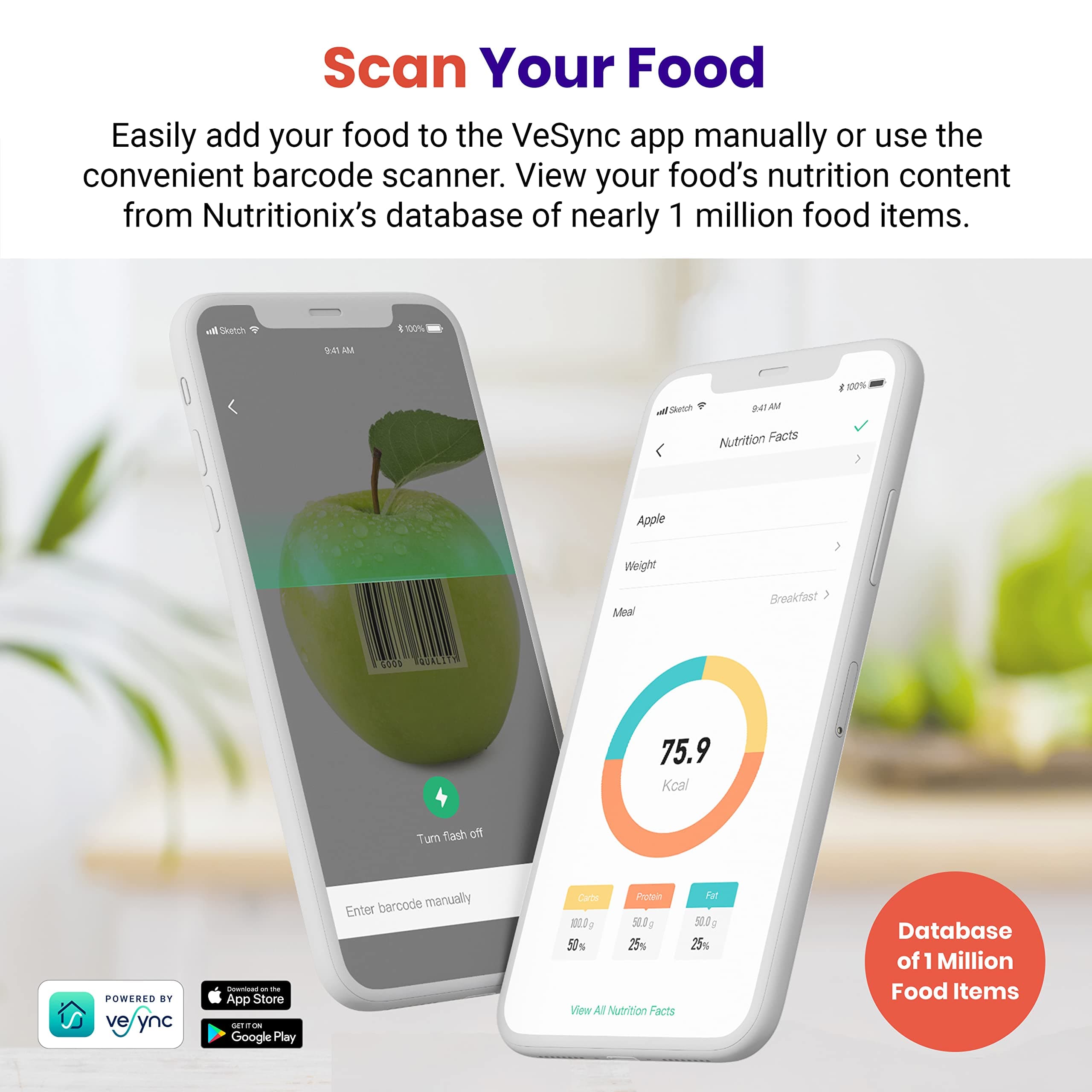 Snapklik.com : Food Nutrition Scale, Smart Food Scale For Calorie Count ...