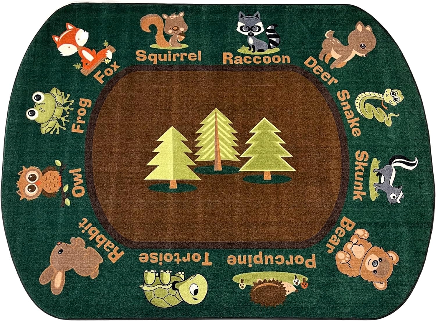 Amazon.com: Kids World Rugs Baby Forest Animals 6x9 Classroom Rug : Baby