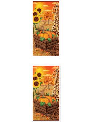 Amazon.com: Beistle Decorative Fall Door Covers, 5’ x 30”, 2 Pieces ...