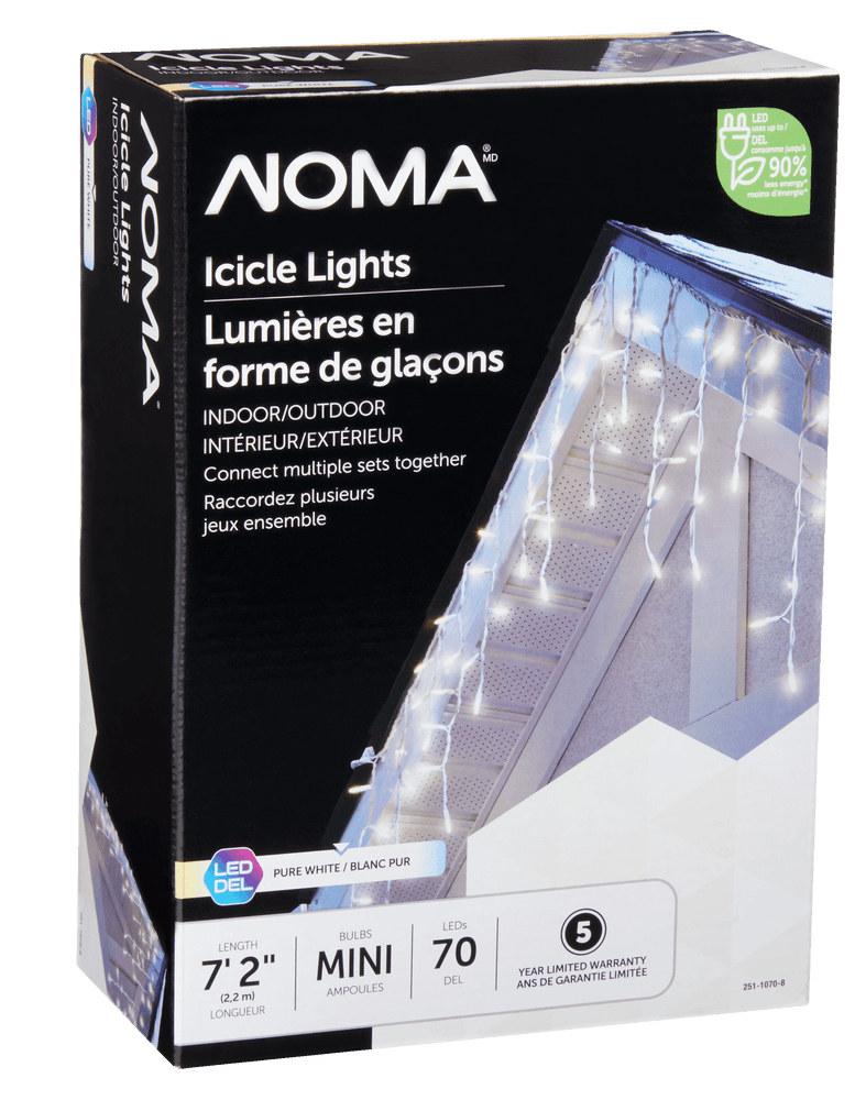 NOMA Icicle LED Lights 70, Pure White | Canadian Tire