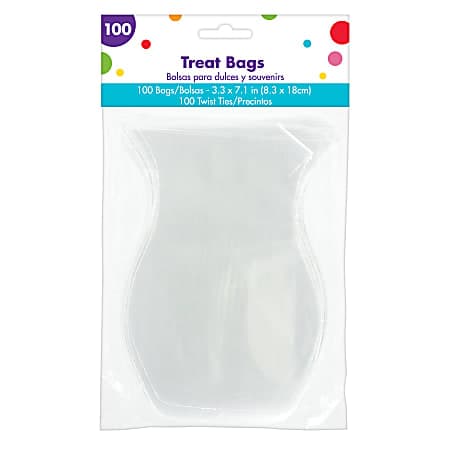 Amscan Kraft Paper Gift Bags Small Apple Red Pack Of 24 Bags - Office Depot