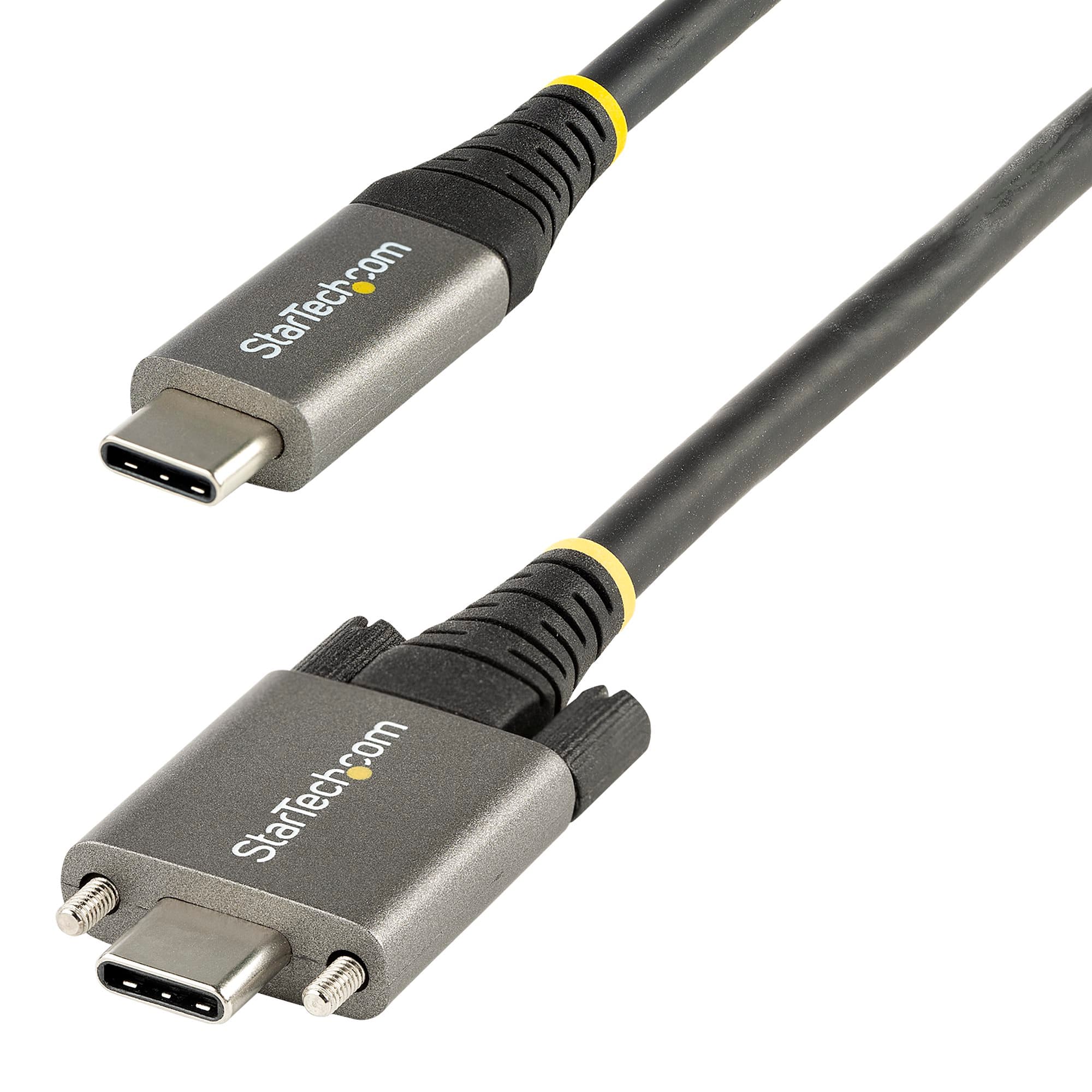 3ft (1m) USB-C Cable, Side Screw Locking, USB 10Gbps, 100W (5A ...
