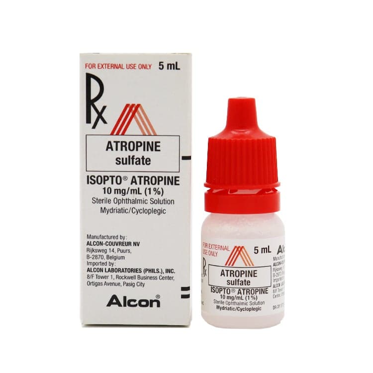 ISOPTO ATROPINE Atropine Sulfate 10mg / mL (1.0%) Sterile Ophthalmic ...