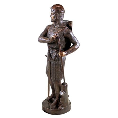 Design Toscano 13th Century Medieval Warrior Soldier Lost Wax Bronze ...