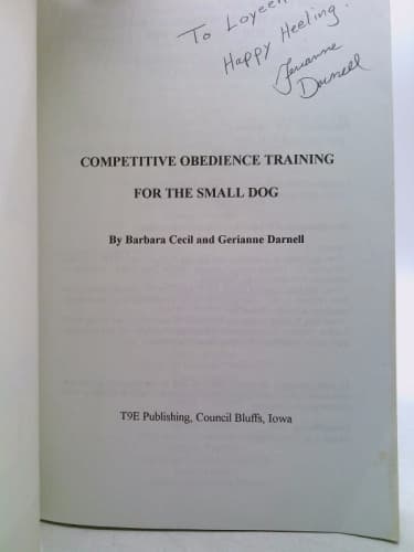 Competitive Obedience Training for the Small Dog by Cecil, Barbara ...