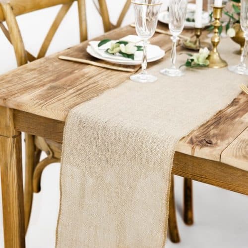 Natural Jute Table Runner - Postbox Party