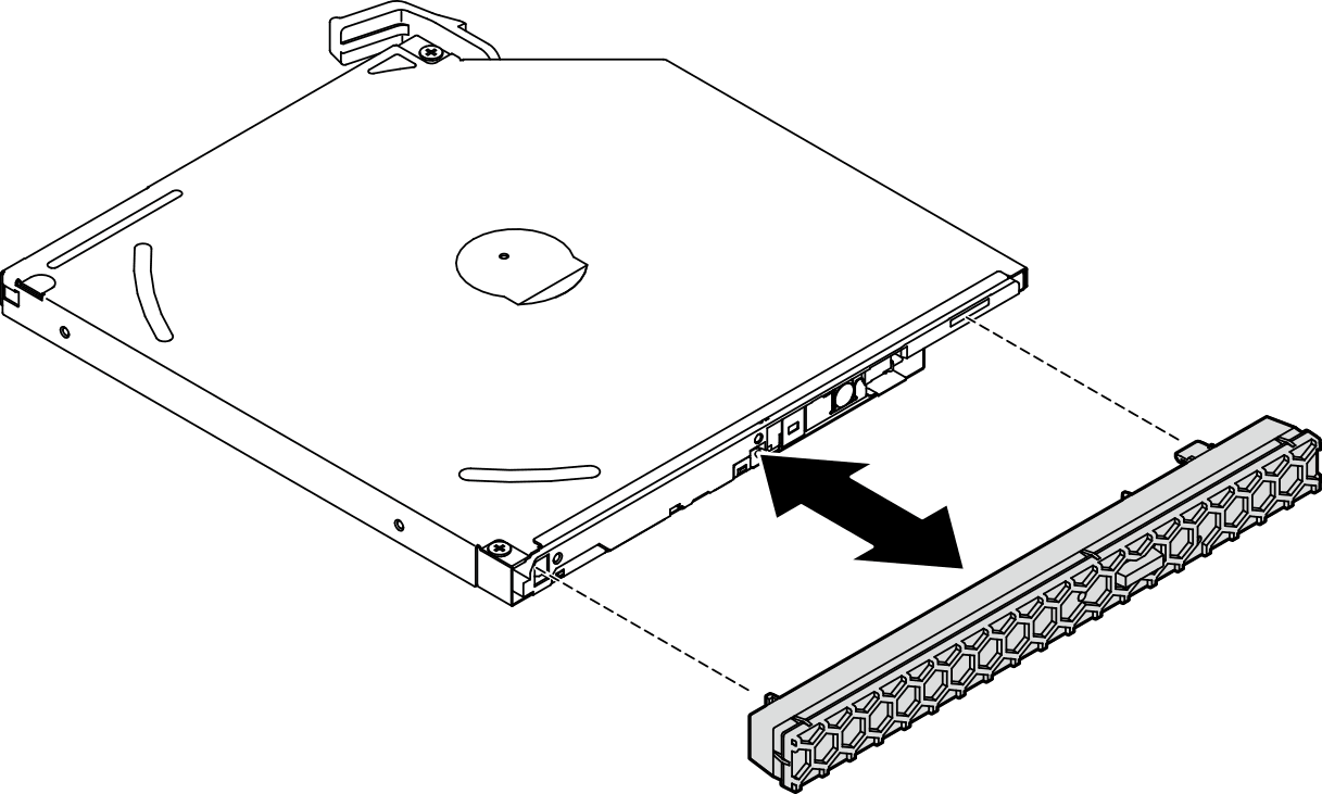 Install an optical drive | ST50 V2 | Lenovo Docs