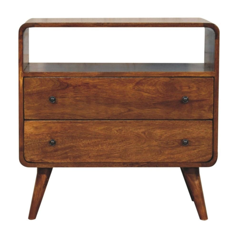 Artisan Furniture Curved Nordic Charm Console | Rackhams