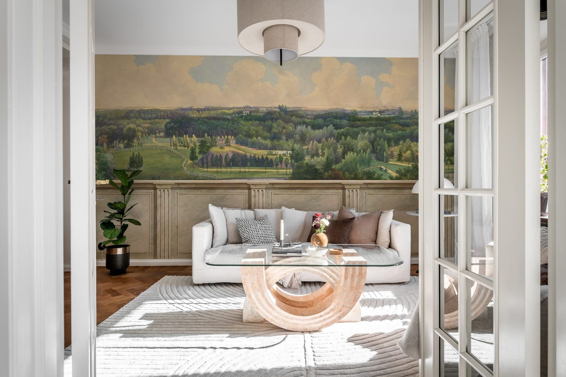 Panorama Views, Vintage Gold - Rebel Walls