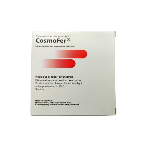 ᐈ Buy CosmoFer® (LMW Iron Dextran) 50mg/ml, 2 ml x 5 Ampoules Online ...