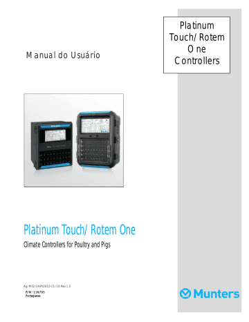 Munters Platinum Touch Rotem One Manual do usuário | Manualzz