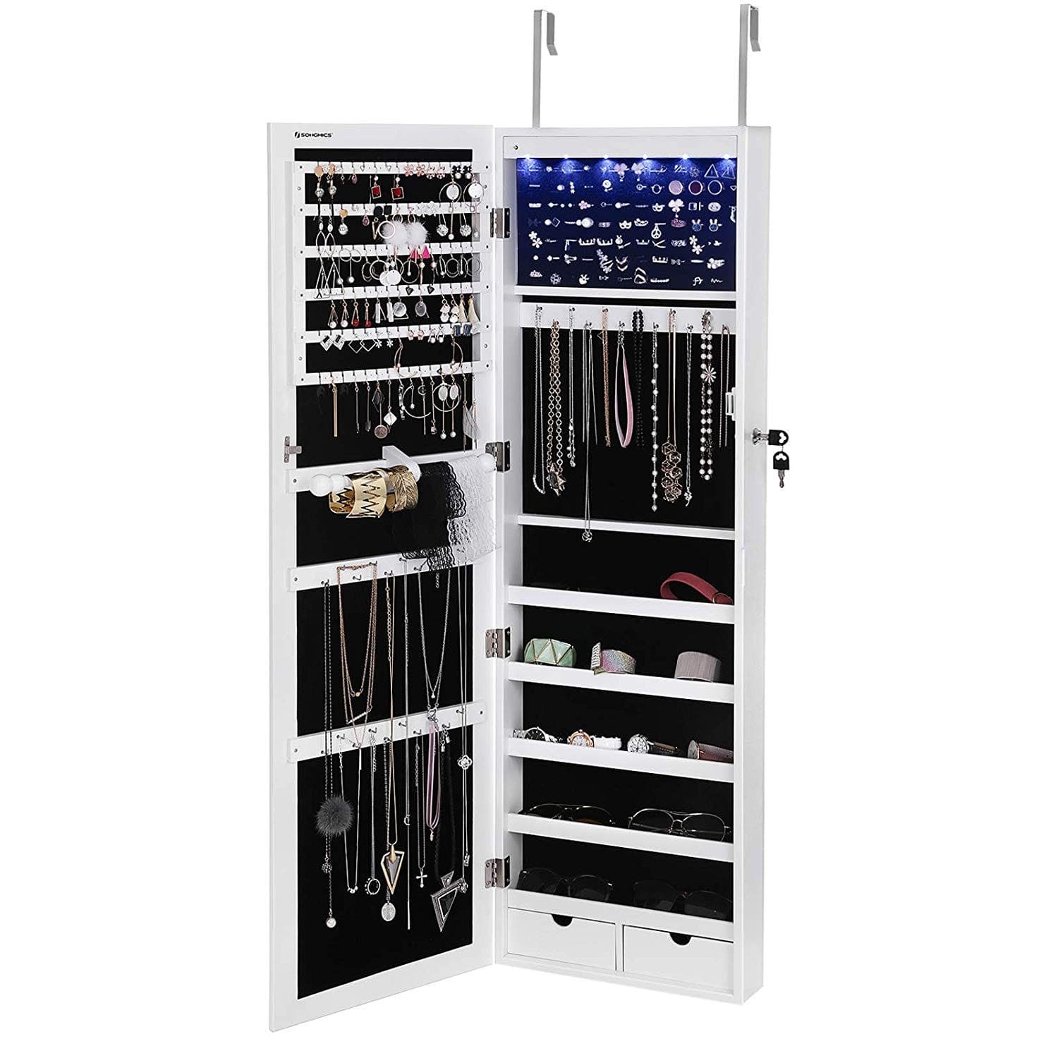 SONGMICS + Over-The-Door Jewelry Armoire