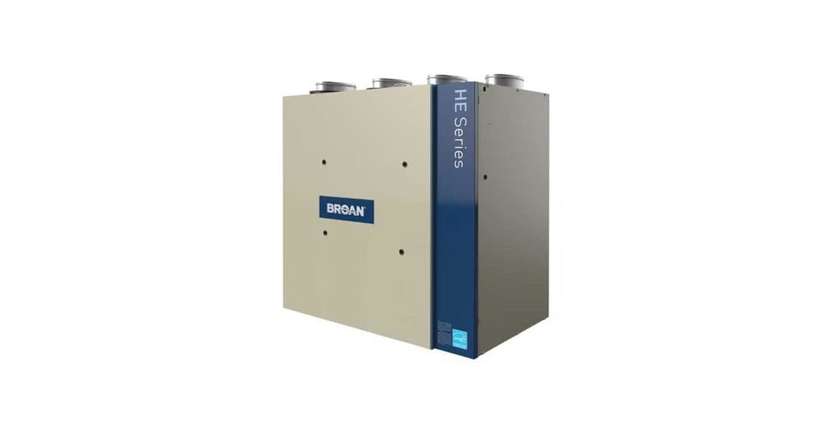 Broan HRV200TE 226 CFM Heat Recovery Ventilator with Top Ports | Build.com